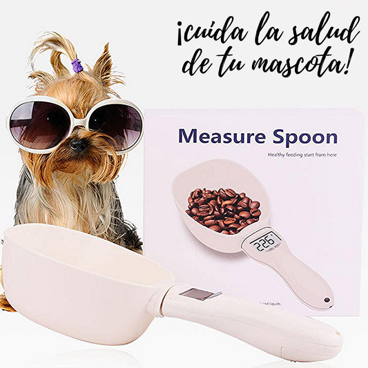 Pesa para Alimentos de Mascotas tipo Cuchara Digital