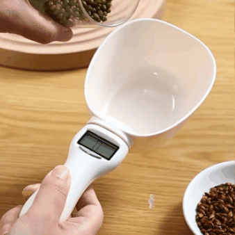 Pesa para Alimentos de Mascotas tipo Cuchara Digital