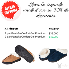 Pantuflas Descanso Confort Gel Premium
